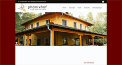 Desktop Screenshot of phoenixhof.org